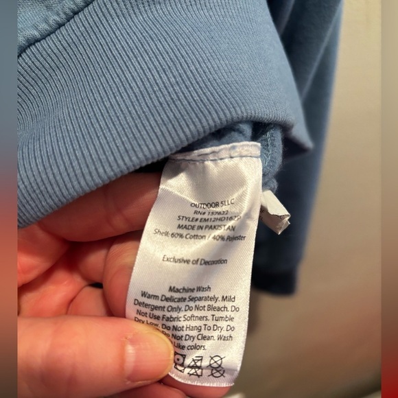 Eddie Bauer Mountain Graphic Hoodie - Light Blue men’s large casual fall - Picture 7 of 12